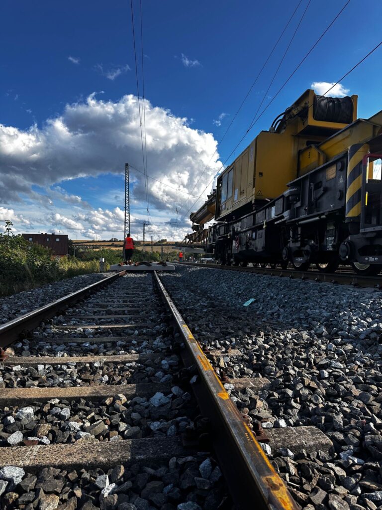 Baustelle im Bahnbereich